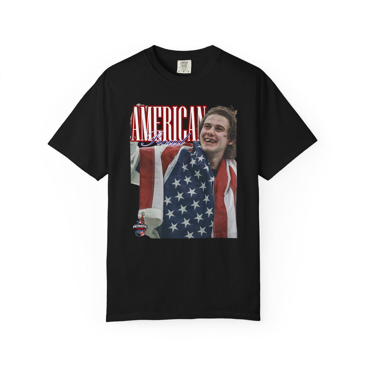 Proud American — Jack Hughes T-shirt