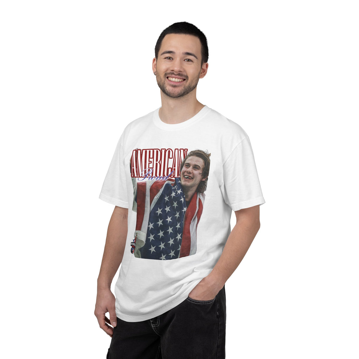 Proud American — Jack Hughes T-shirt