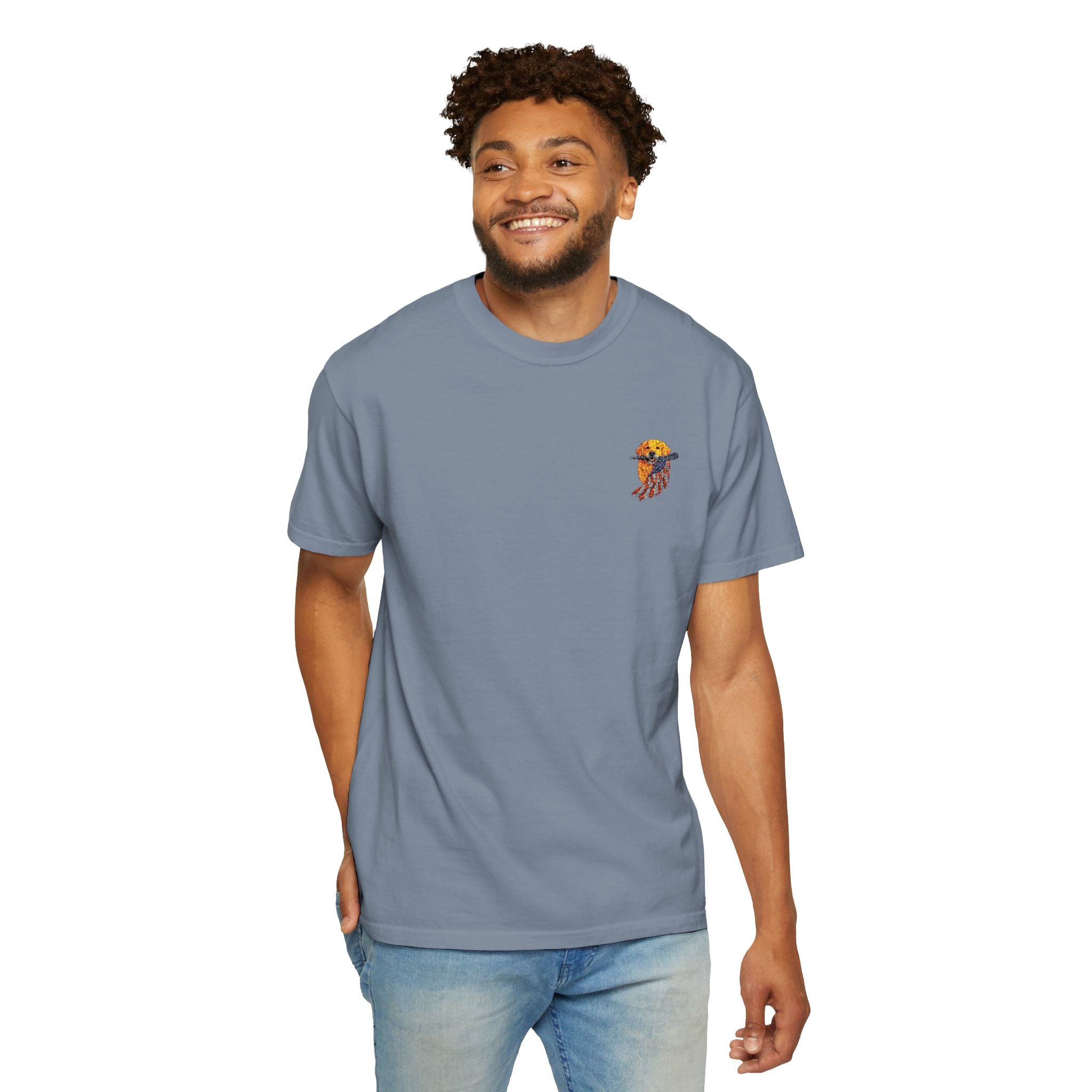 Patriotic PUP - Embroidered T-Shirt