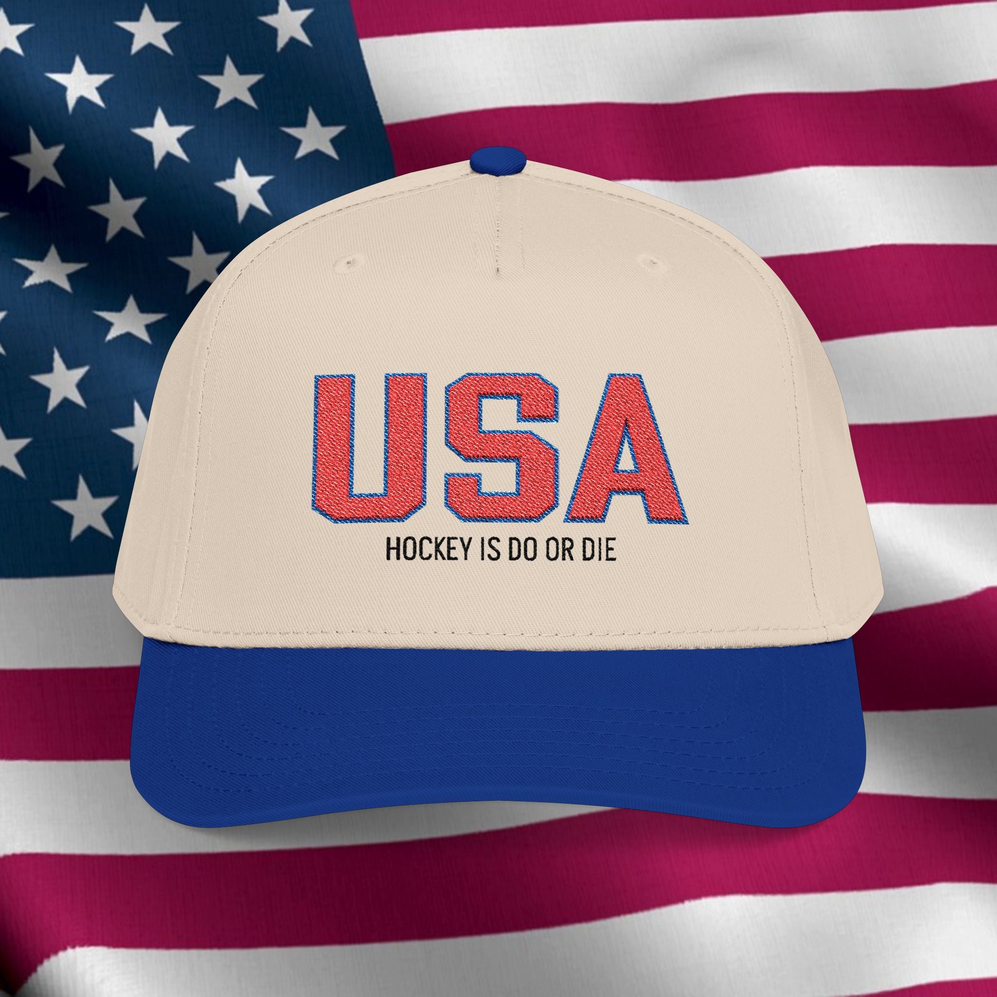 USA Block Letter — DO OR DIE Mid-Profile Embroidered Hat