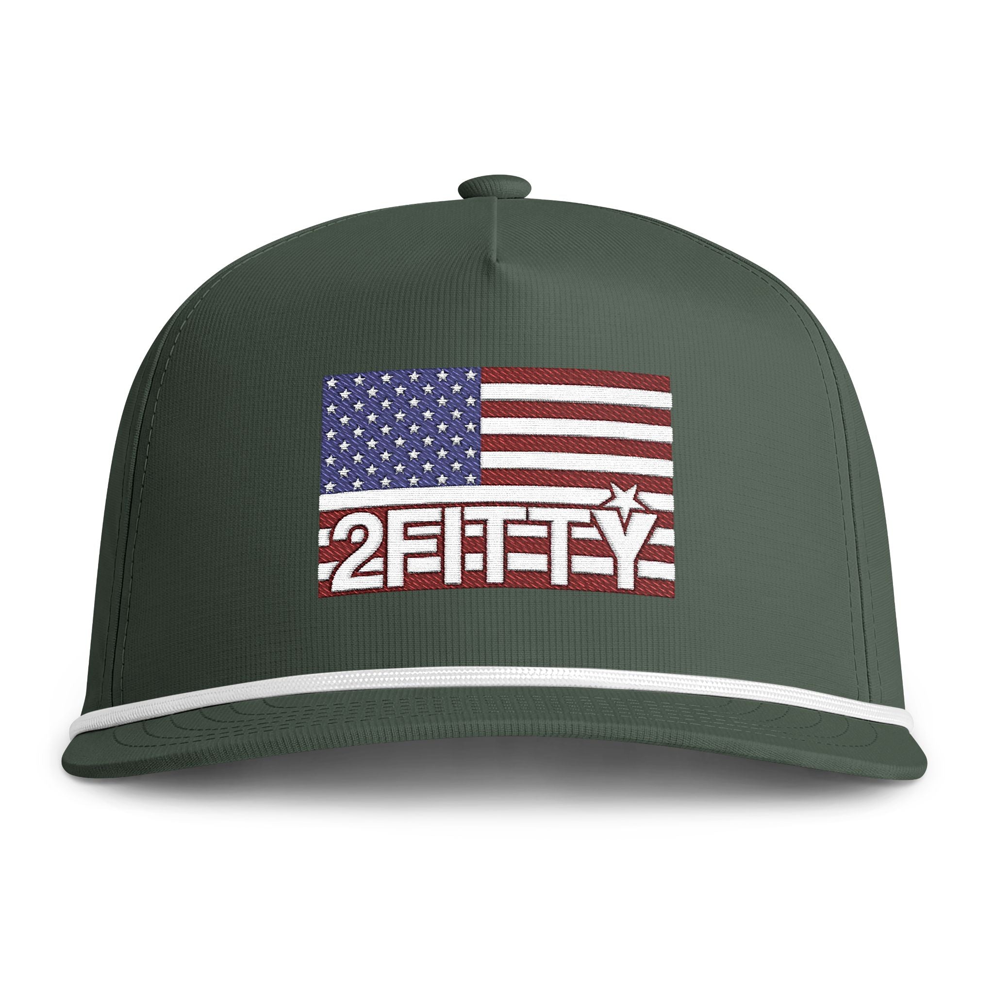 2FITTY Rope Cap — Vintage Sunwashed USA Patch Hat