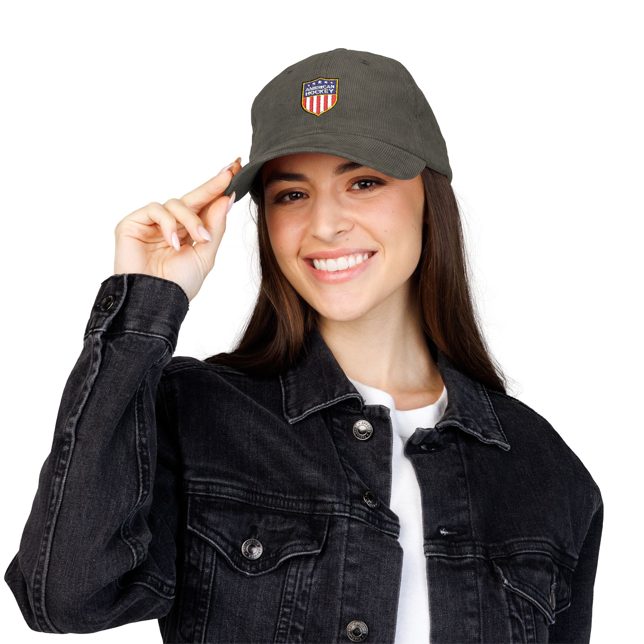 American Hockey - Embroidered Corduroy Hat