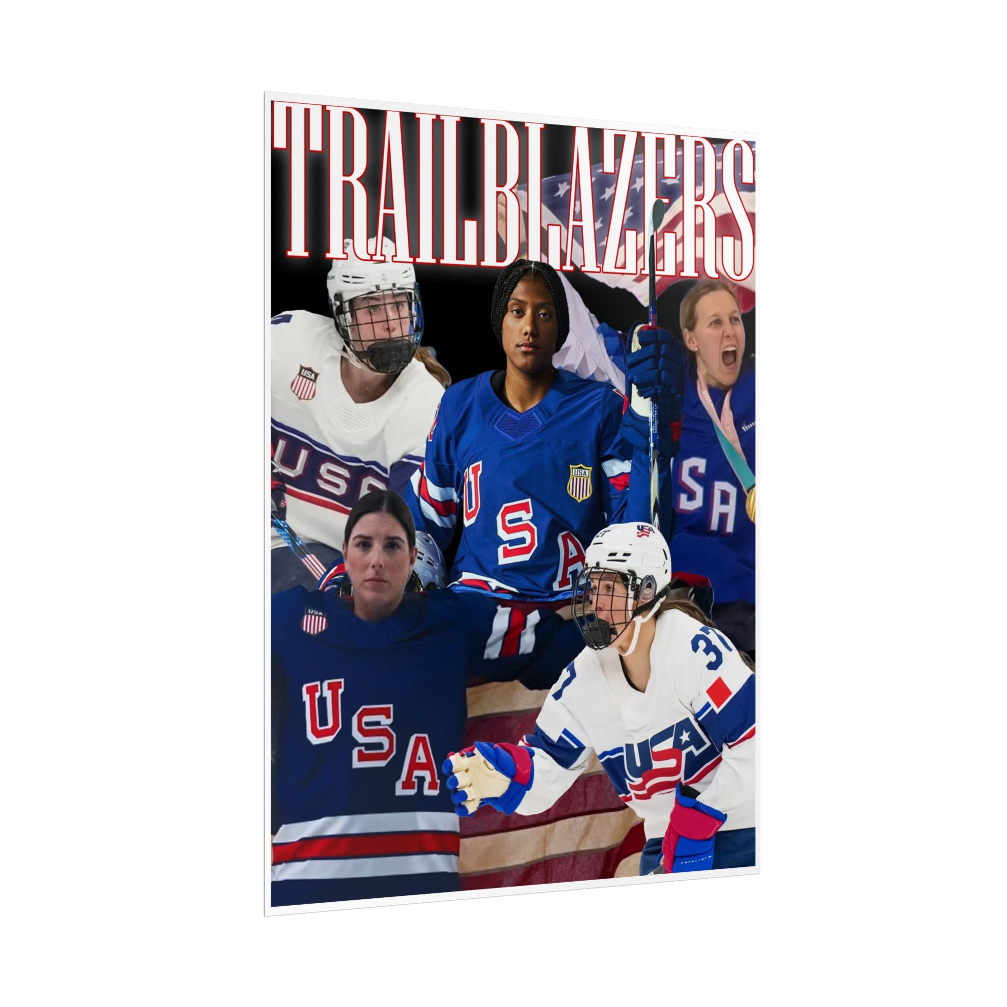 Trailblazers American Women Hockey - Poster