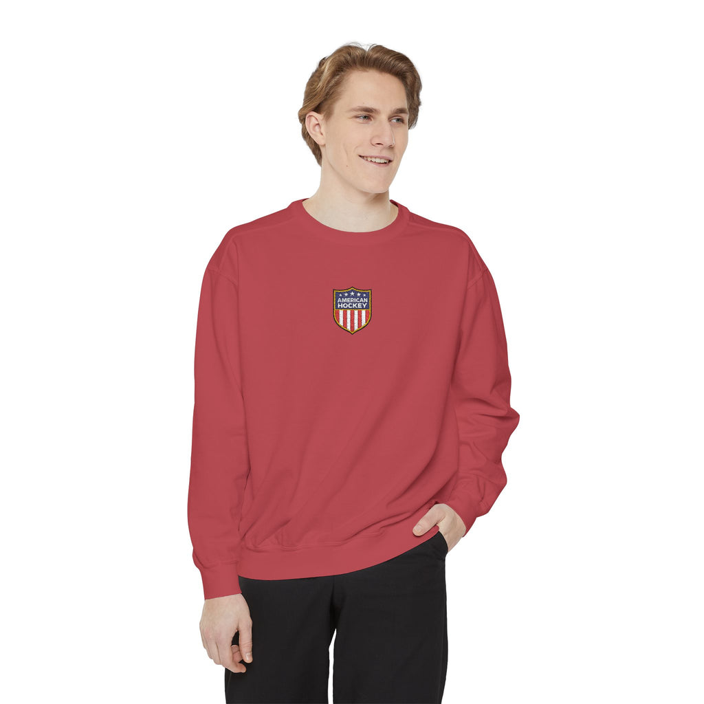 American Hockey — Embroidered Crewneck Sweatshirt