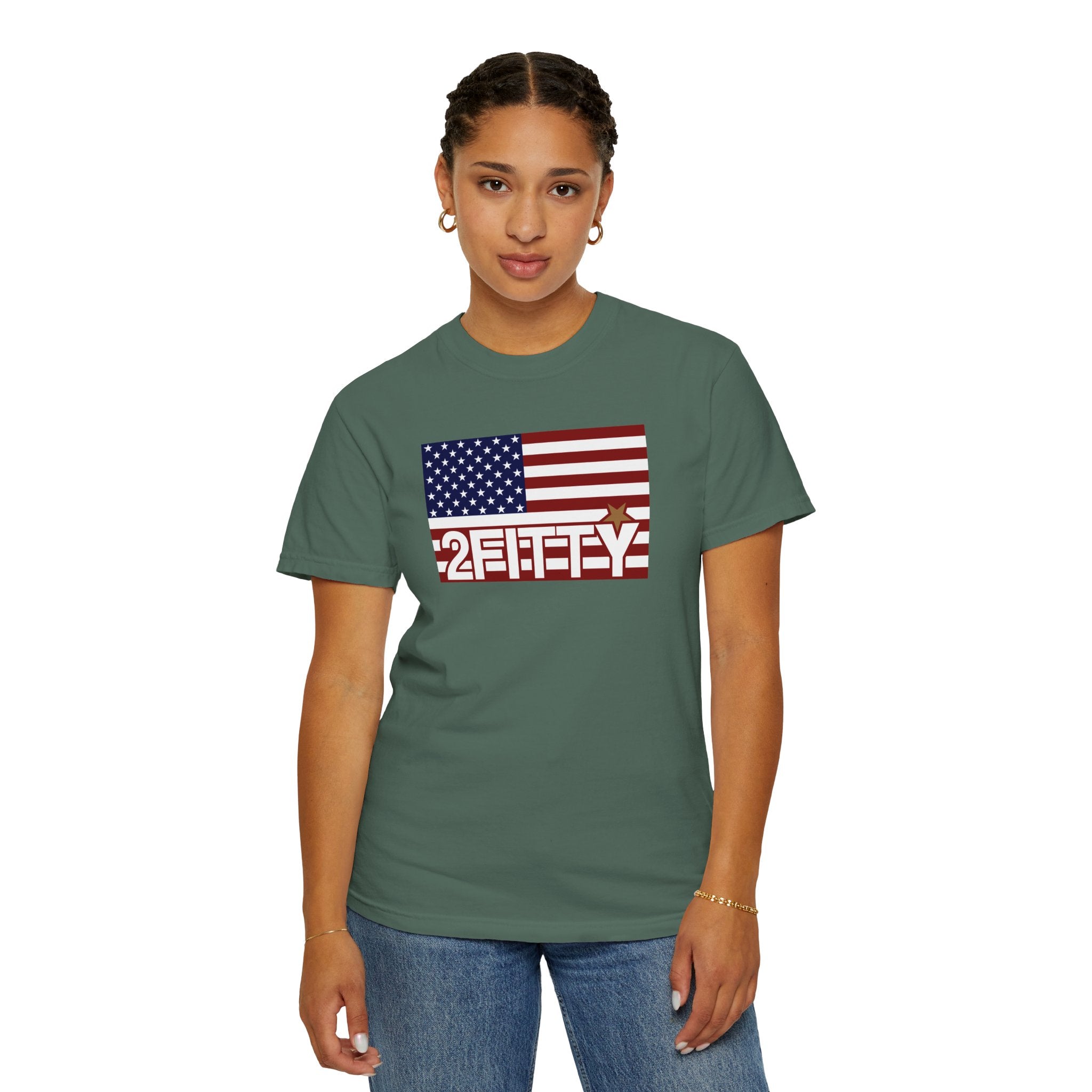 2FITTY American Flag T-Shirt — Patriotic 2FITTY Logo Tee