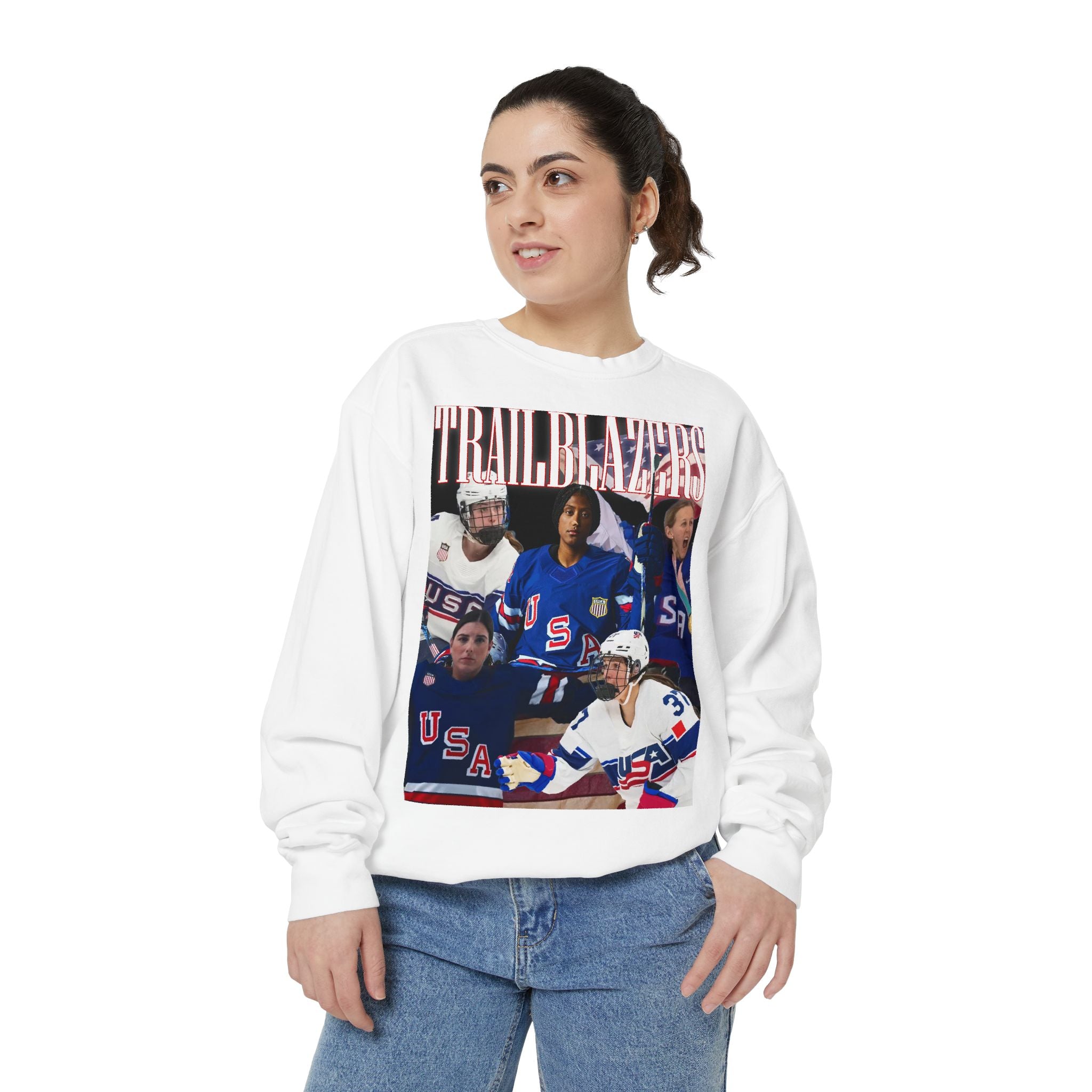 Trailblazers Women's American Hockey - Comfort Colors Sweatshirt