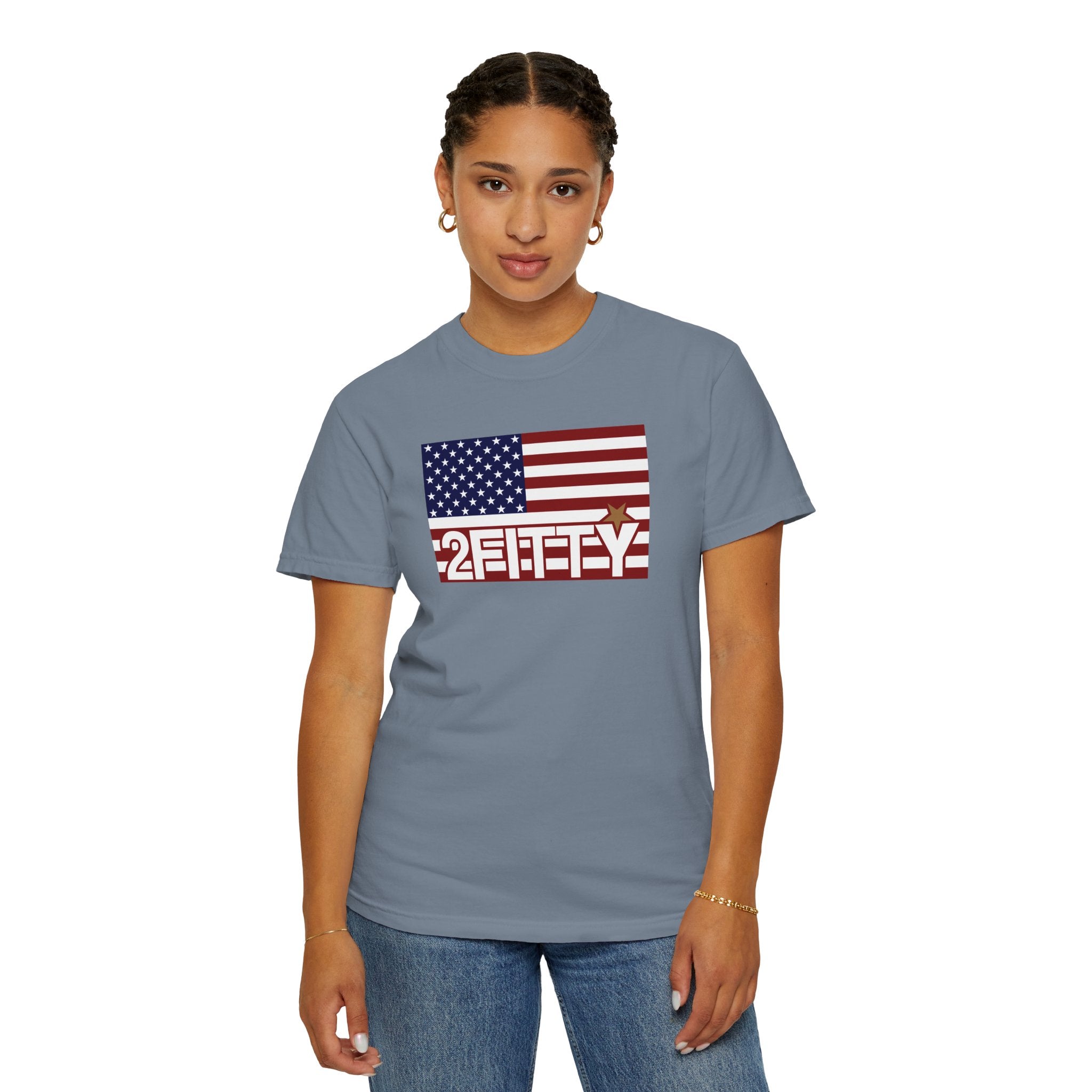 2FITTY American Flag T-Shirt — Patriotic 2FITTY Logo Tee