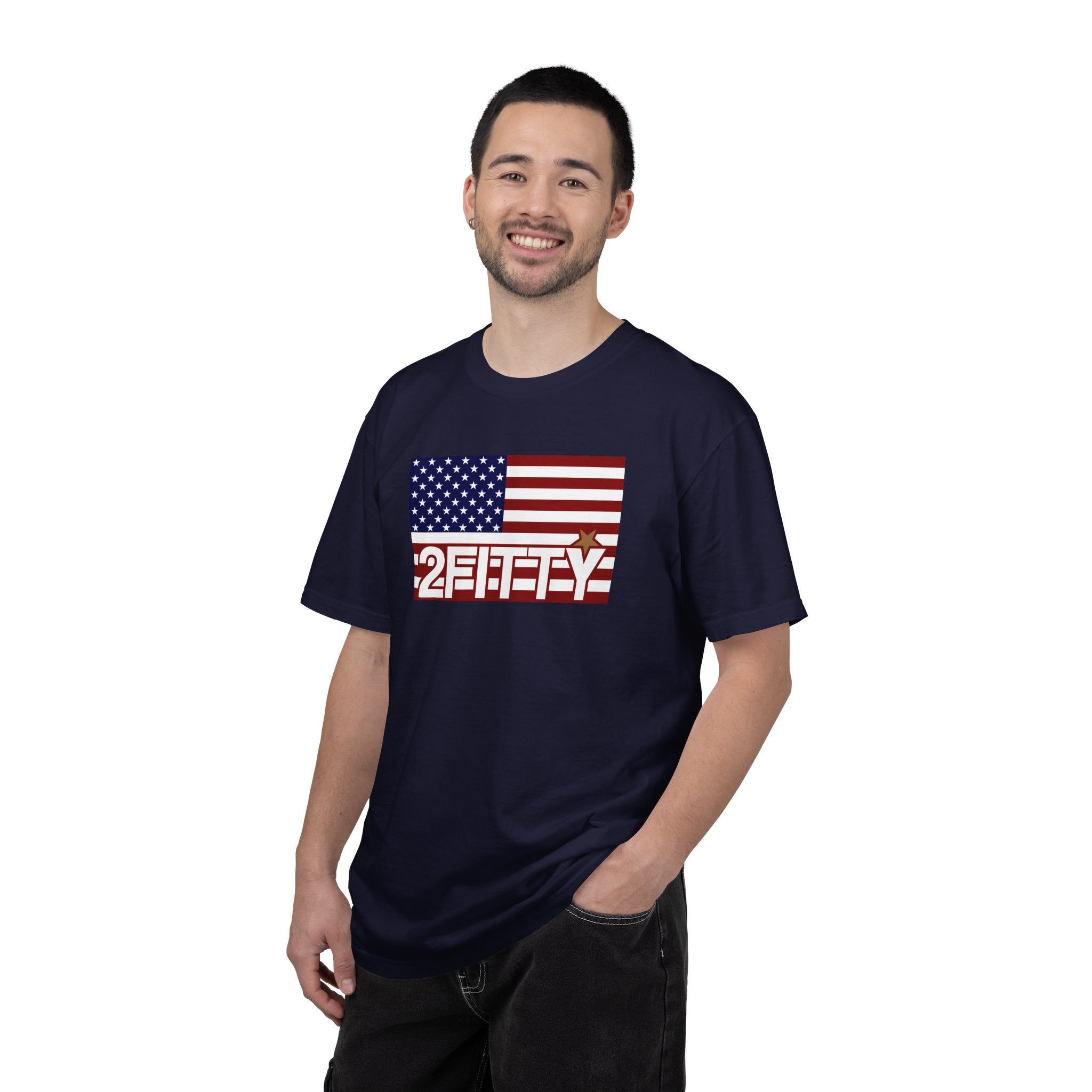2FITTY American Flag T-Shirt — Patriotic 2FITTY Logo Tee