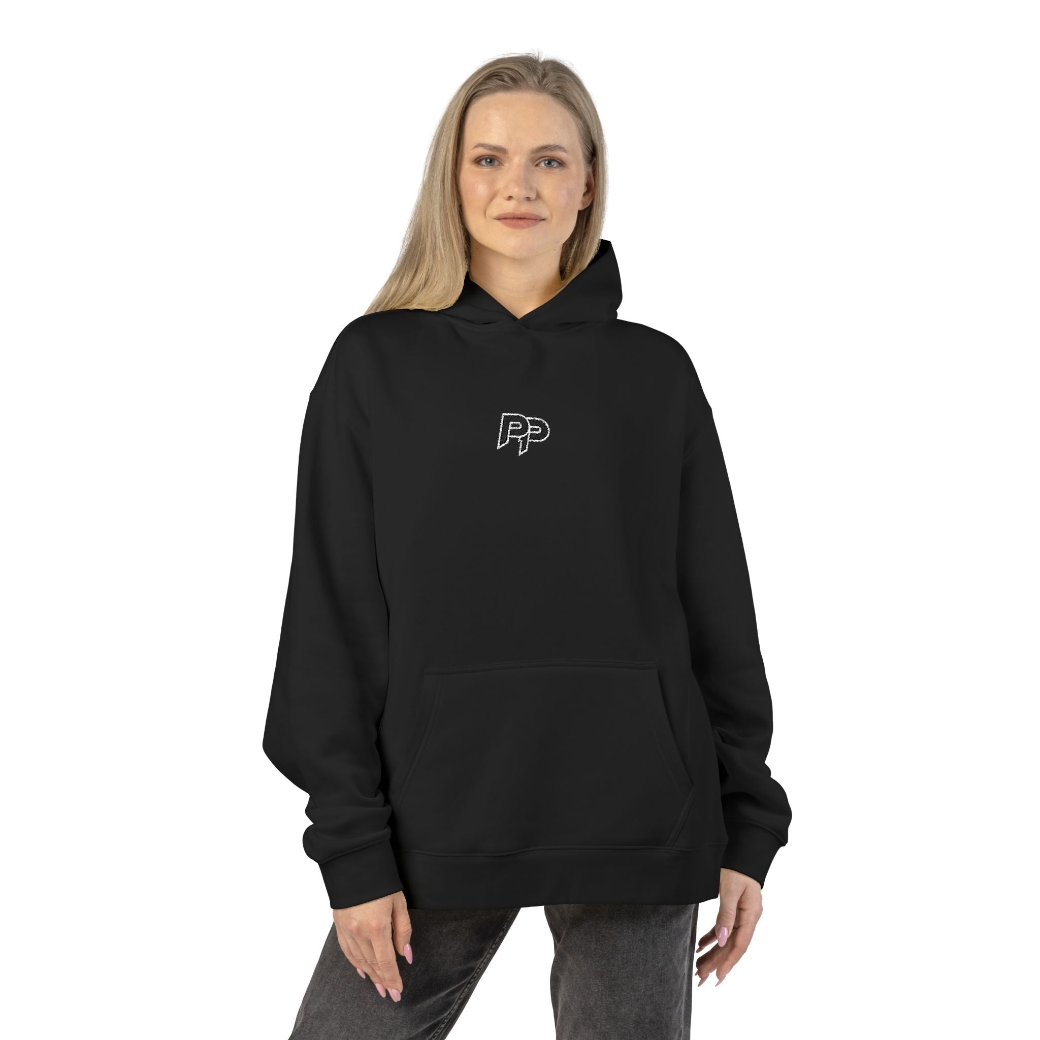 PP1 Embroidered Hoodie BLACKOUT