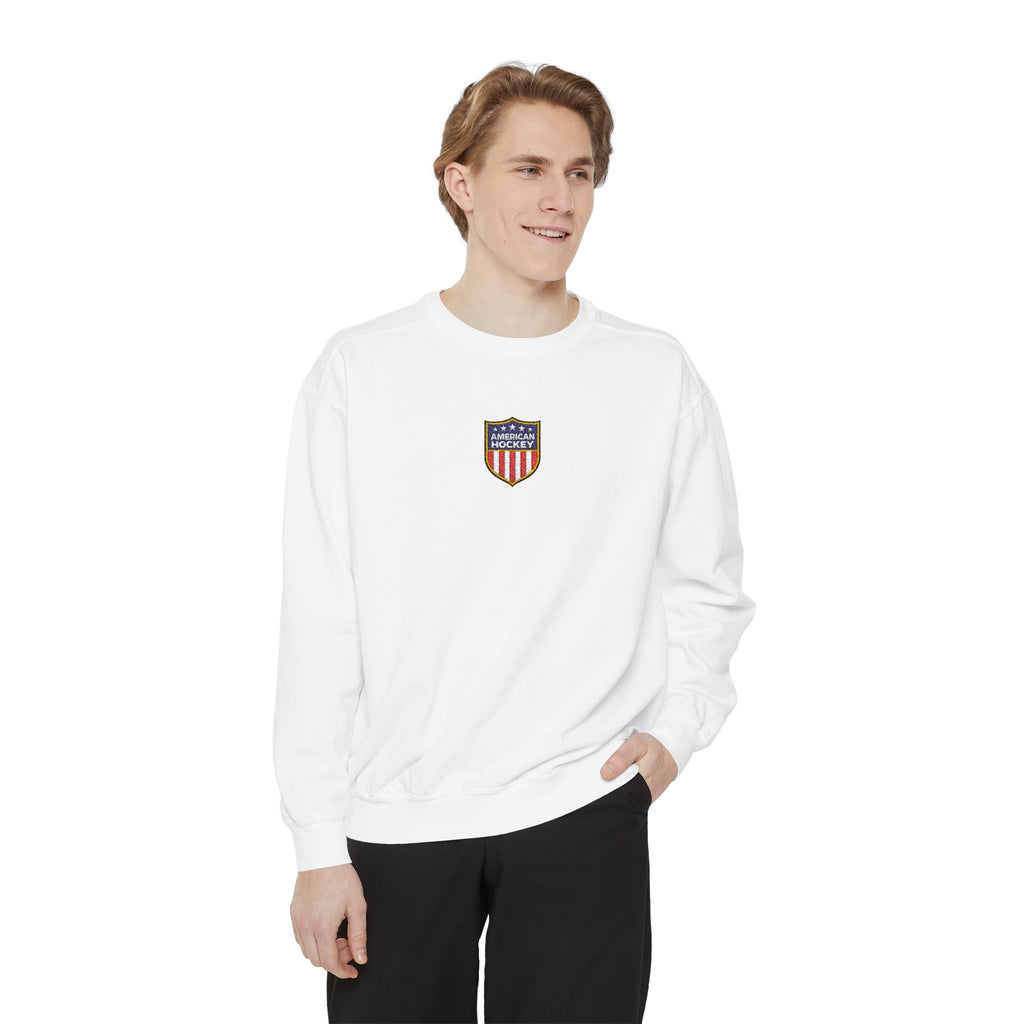 American Hockey — Embroidered Crewneck Sweatshirt