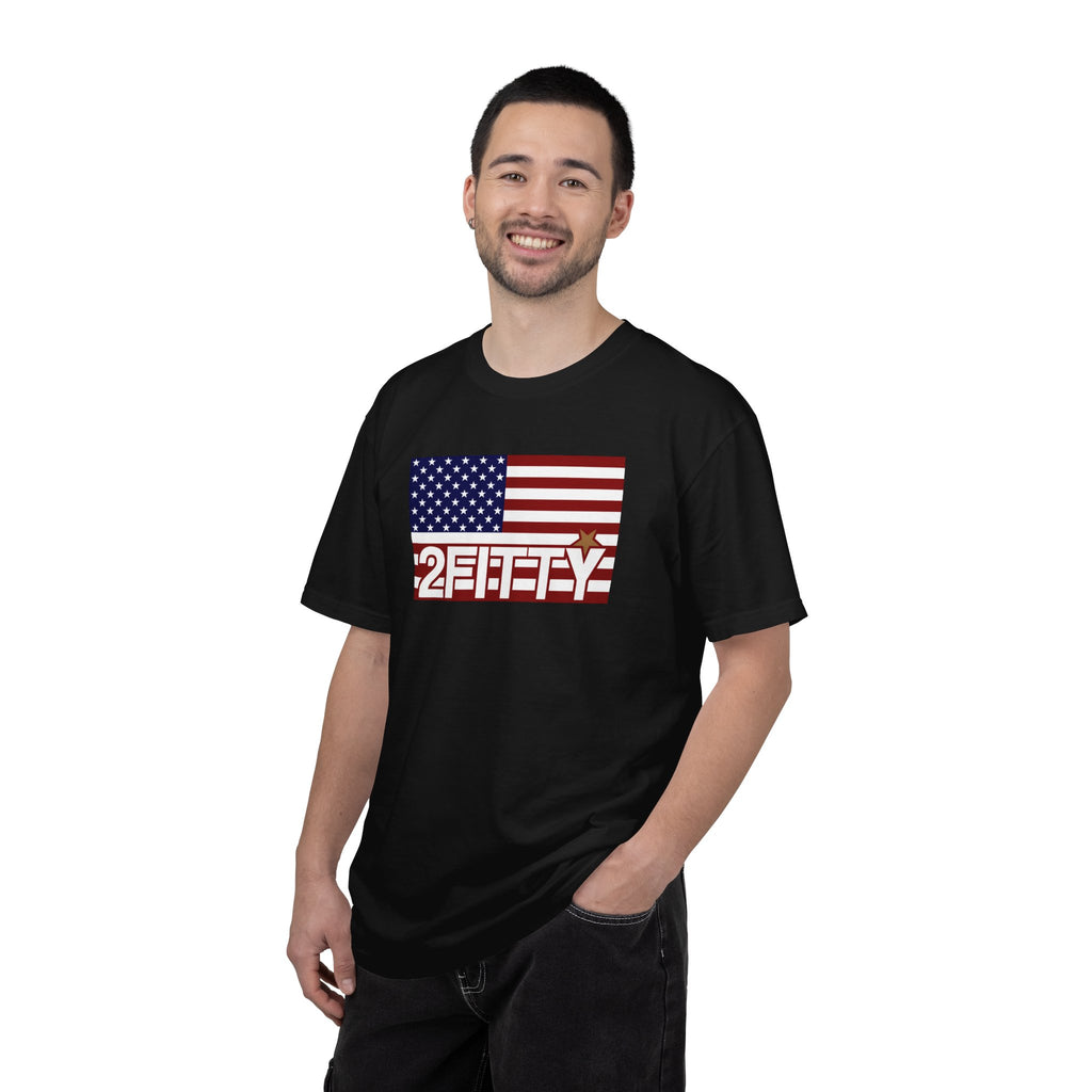 2FITTY American Flag T-Shirt — Patriotic 2FITTY Logo Tee