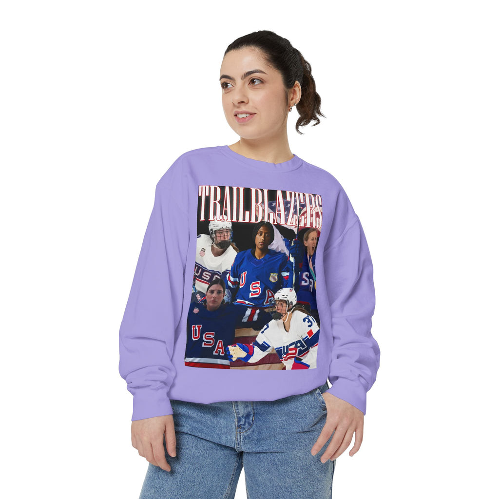 Trailblazers Women's American Hockey - Comfort Colors Sweatshirt