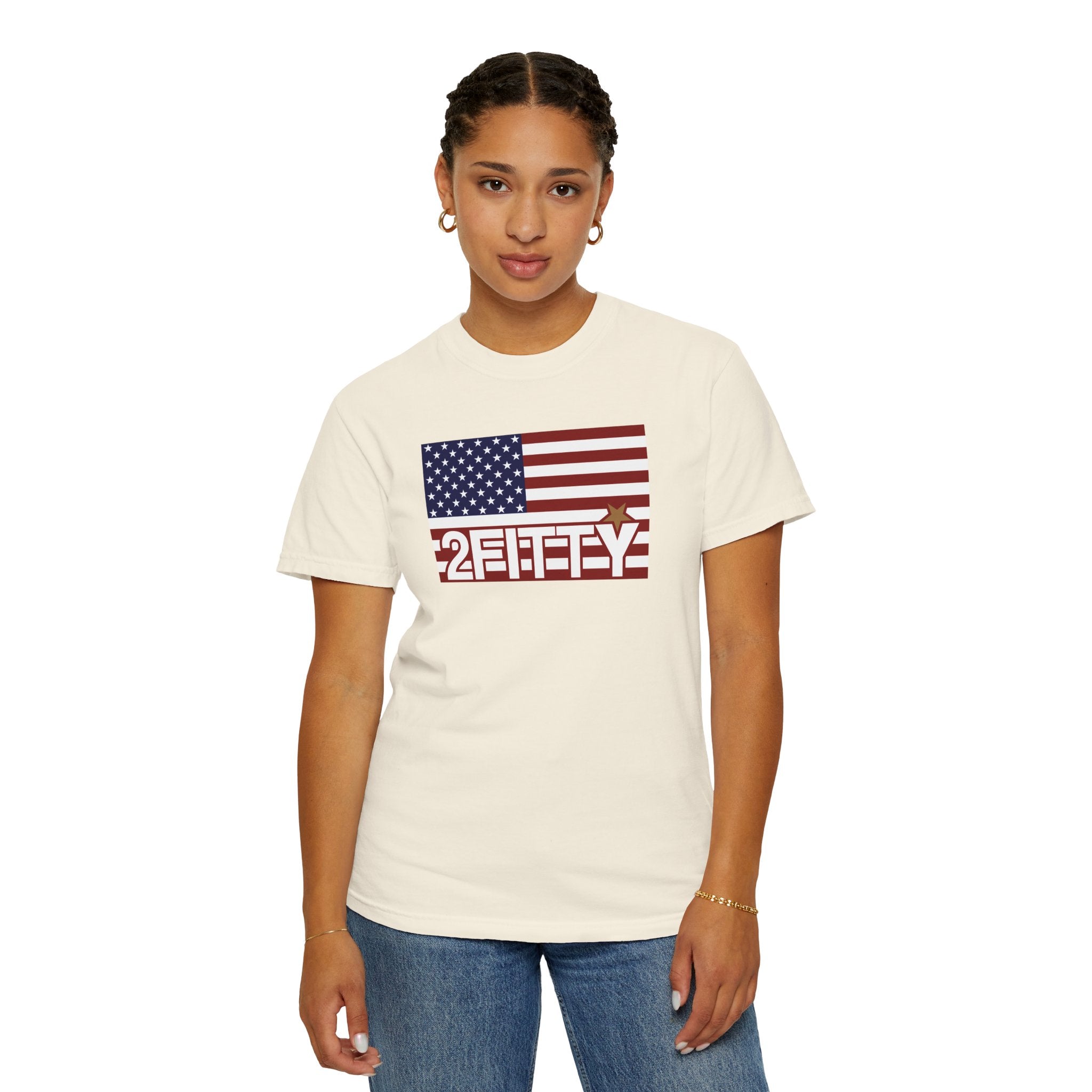 2FITTY American Flag T-Shirt — Patriotic 2FITTY Logo Tee