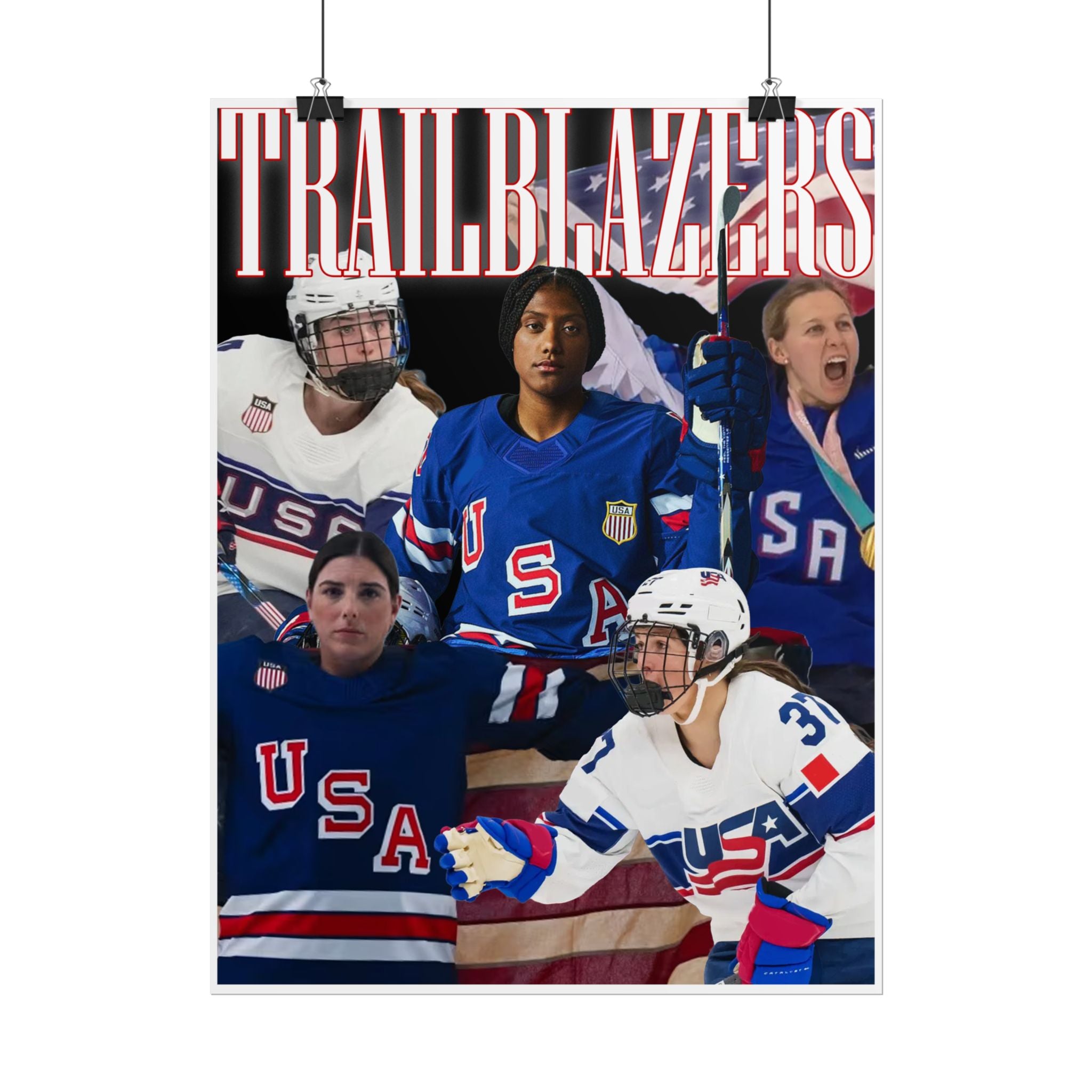 Trailblazers American Women Hockey - Poster