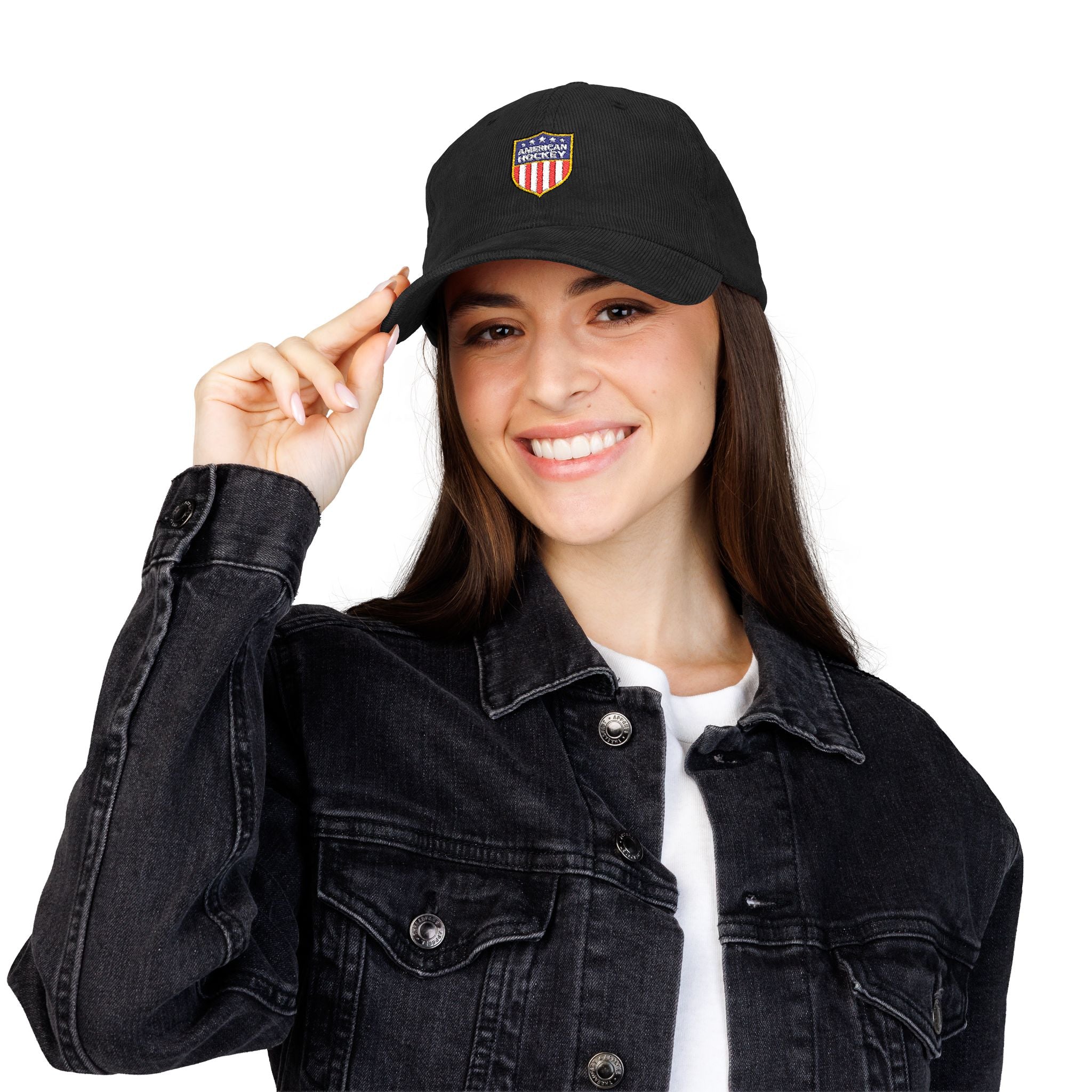 American Hockey - Embroidered Corduroy Hat