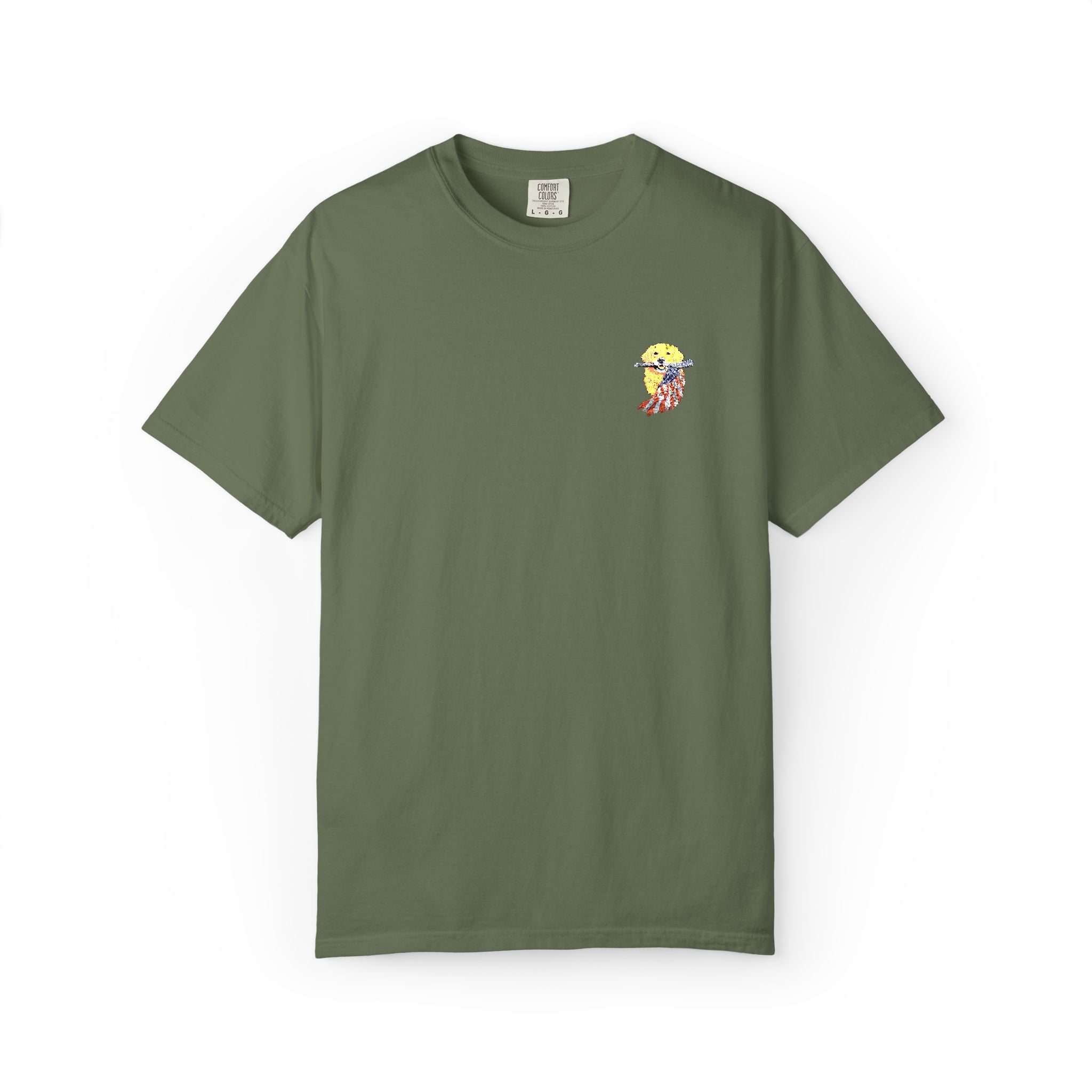 Patriotic PUP - Embroidered T-Shirt