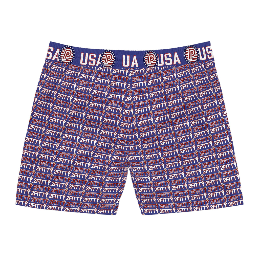 2FITTY Navy USA Swim Trunks