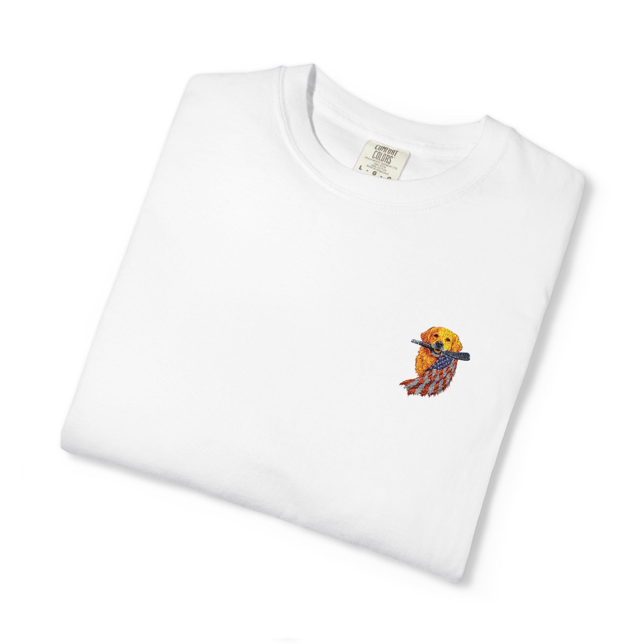 Patriotic PUP - Embroidered T-Shirt
