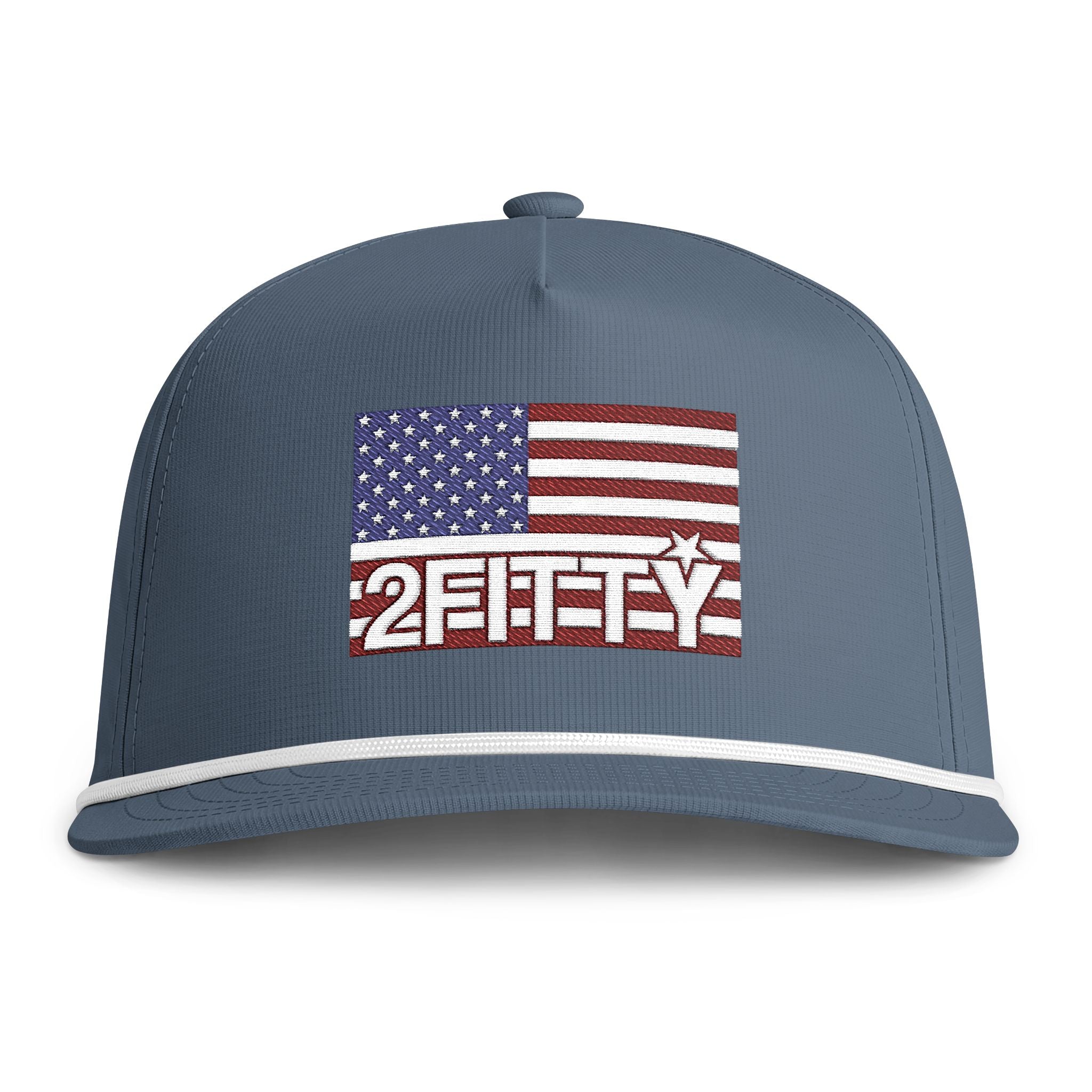 2FITTY Rope Cap — Vintage Sunwashed USA Patch Hat