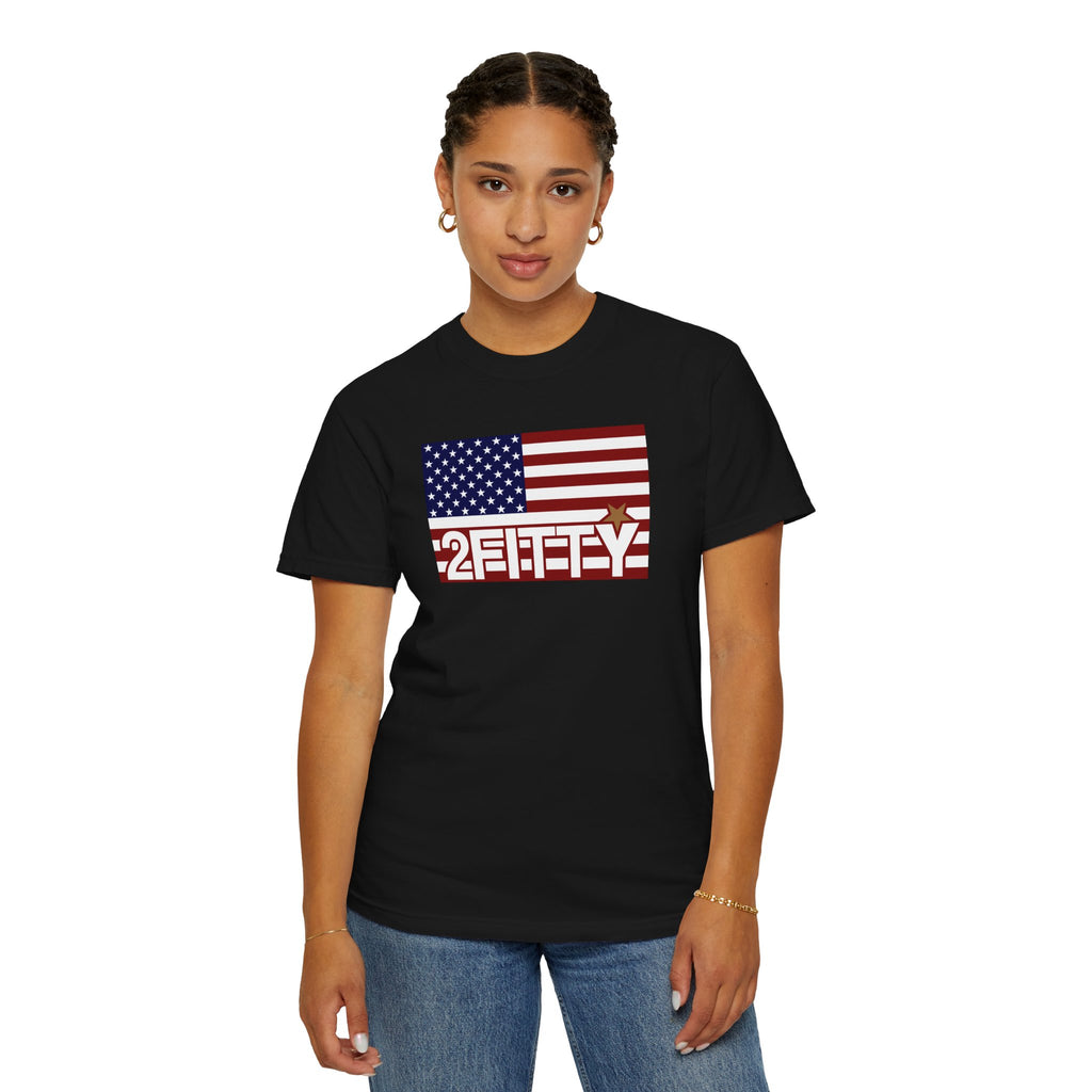 2FITTY American Flag T-Shirt — Patriotic 2FITTY Logo Tee