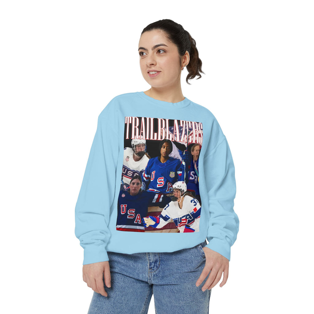Trailblazers Women's American Hockey - Comfort Colors Sweatshirt