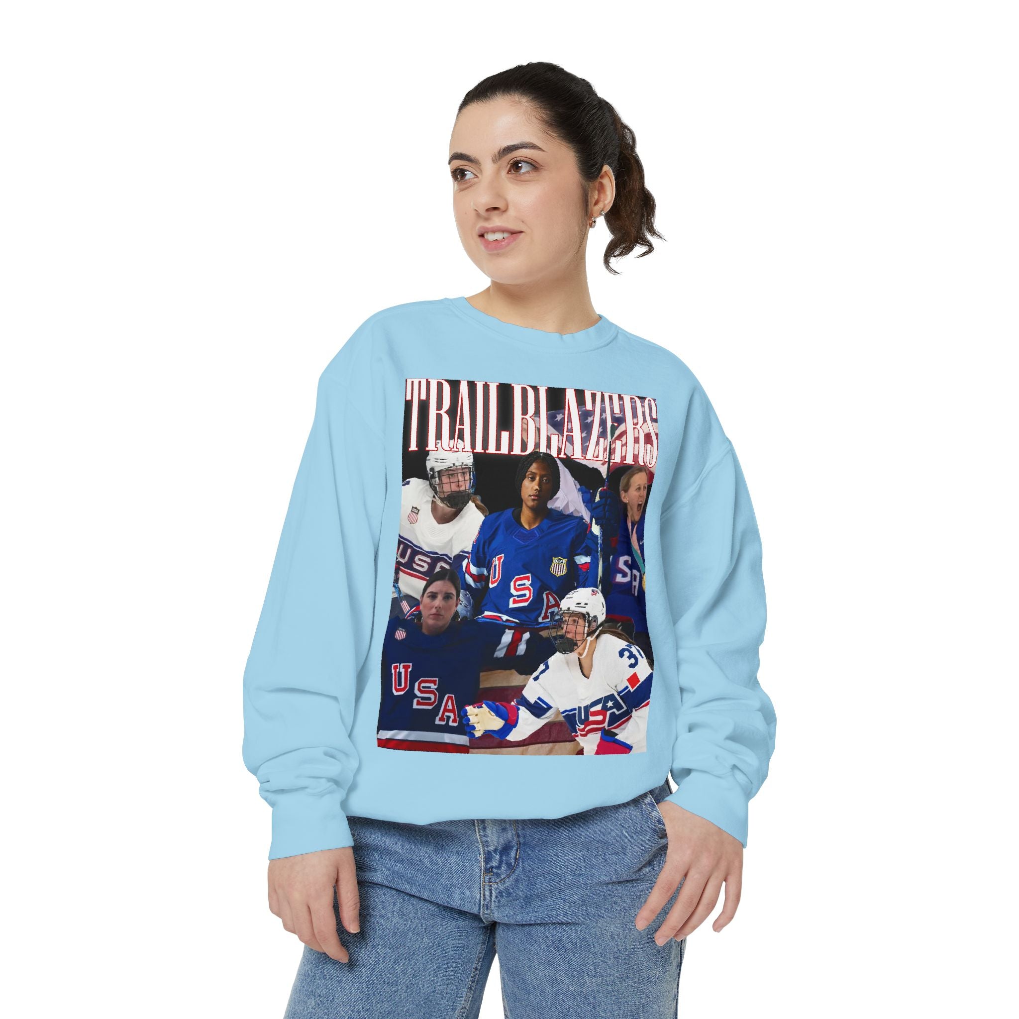 Trailblazers Women's American Hockey - Comfort Colors Sweatshirt