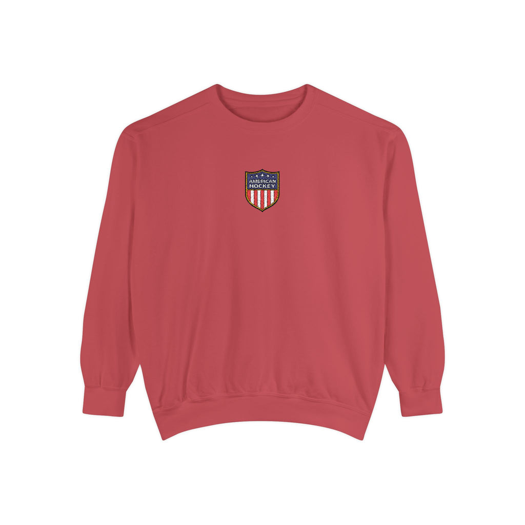 American Hockey — Embroidered Crewneck Sweatshirt