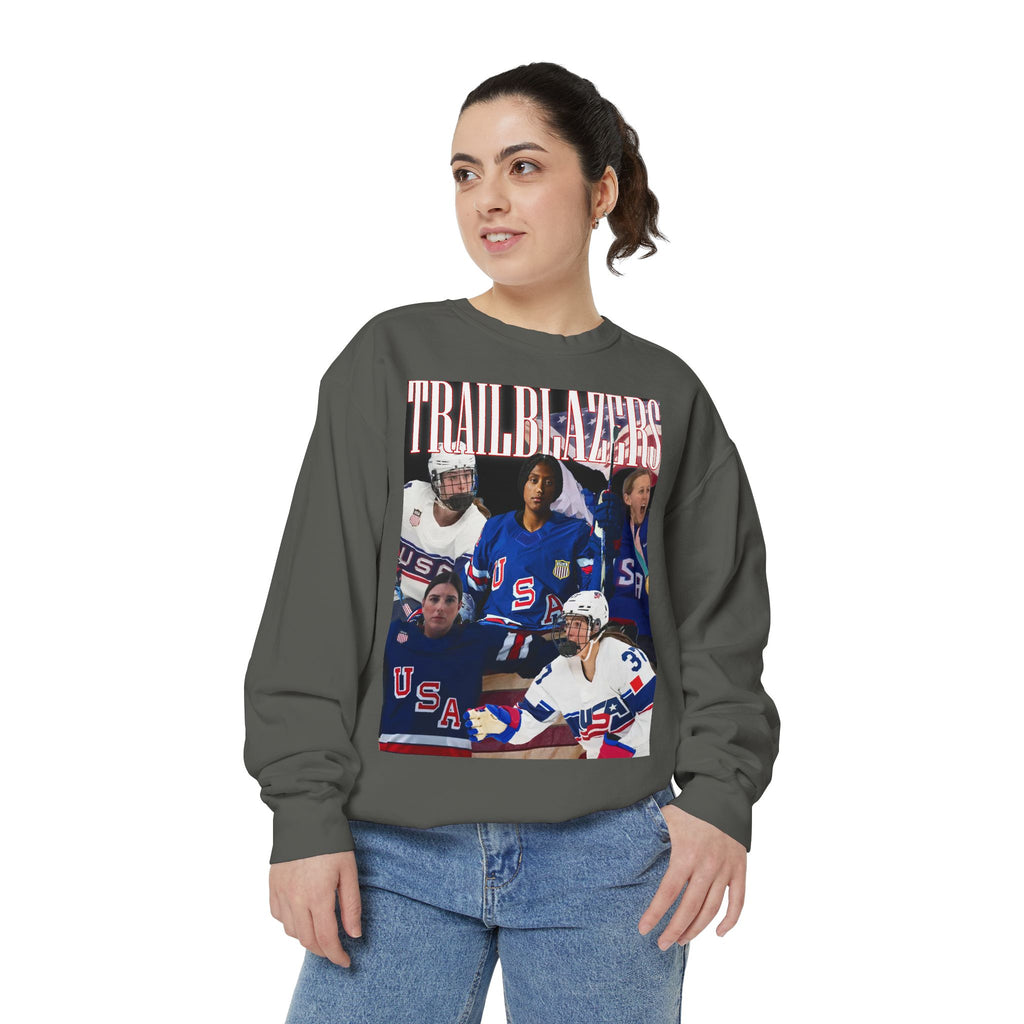 Trailblazers Women's American Hockey - Comfort Colors Sweatshirt