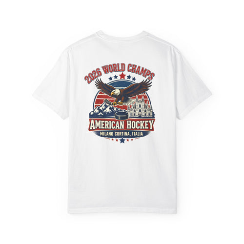 2026 WORLD CHAMPS - American Hockey Comfort Colors T-Shirt