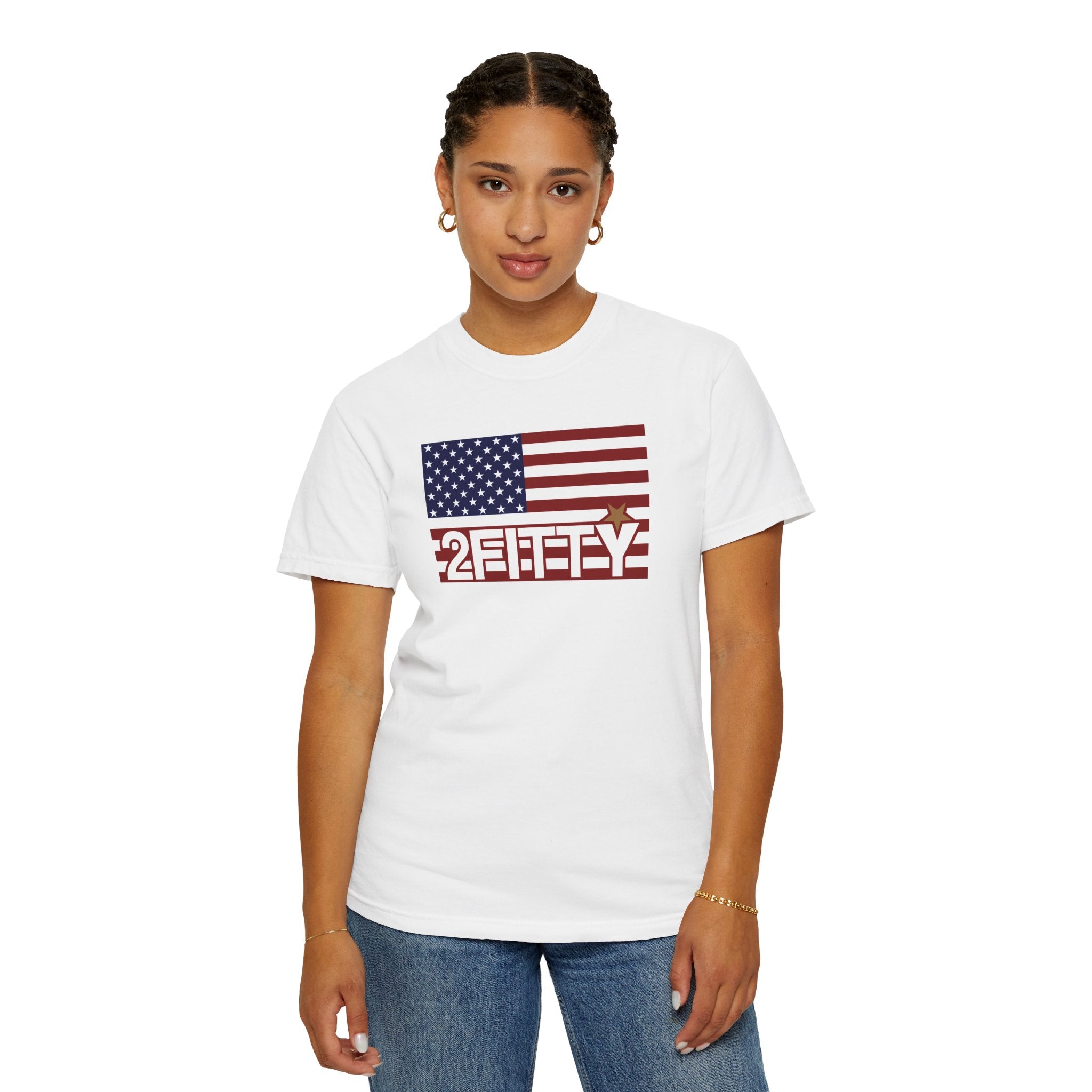 2FITTY American Flag T-Shirt — Patriotic 2FITTY Logo Tee
